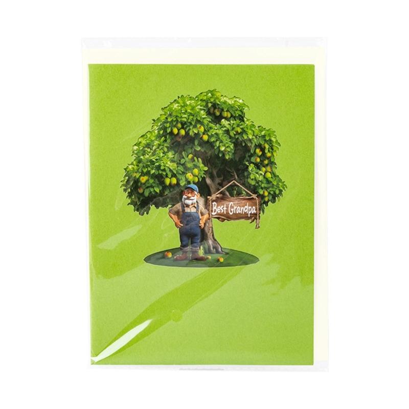 Elegant Birthdays Weddings Greeting Card Elegant 3D Fruit Tree Handmade Greeting Card to Delivery Appreciation