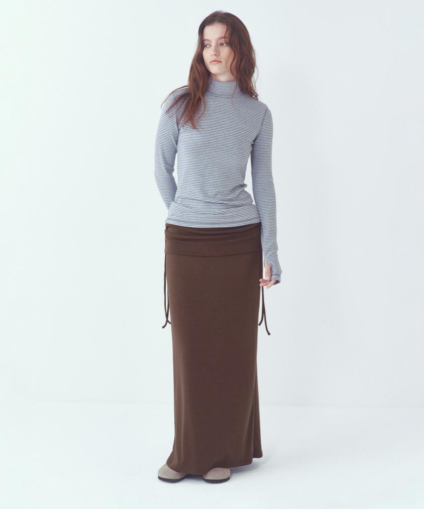 CITTA Every Day Comfort Long Skirt (Fw)_Cts623(Brown)