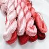 Filo di seta 1pz 100% ricamo a mano ricama punto croce 400m filo da ricamo in seta serie rosa 8 colori sfumati