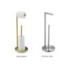 Floor-standing Tissue and Toilet Paper Holder for Bathroom and Kitchen
