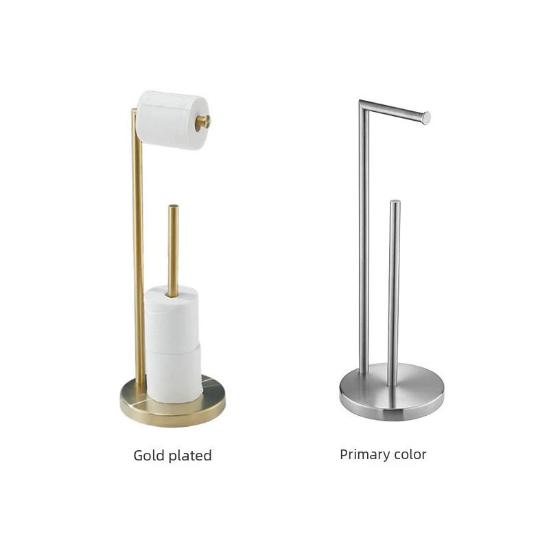 Floor-standing Tissue and Toilet Paper Holder for Bathroom and Kitchen