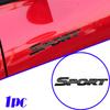 1pc Universal Car Door Emblem Decal Car Body Decorative Sticker Car Rear SPORT Styling Sticker Black Auto Exterior Accessories
