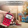 Mini rádio fm - retekess - v112 - vermelho - estéreo - recarregável - portátil