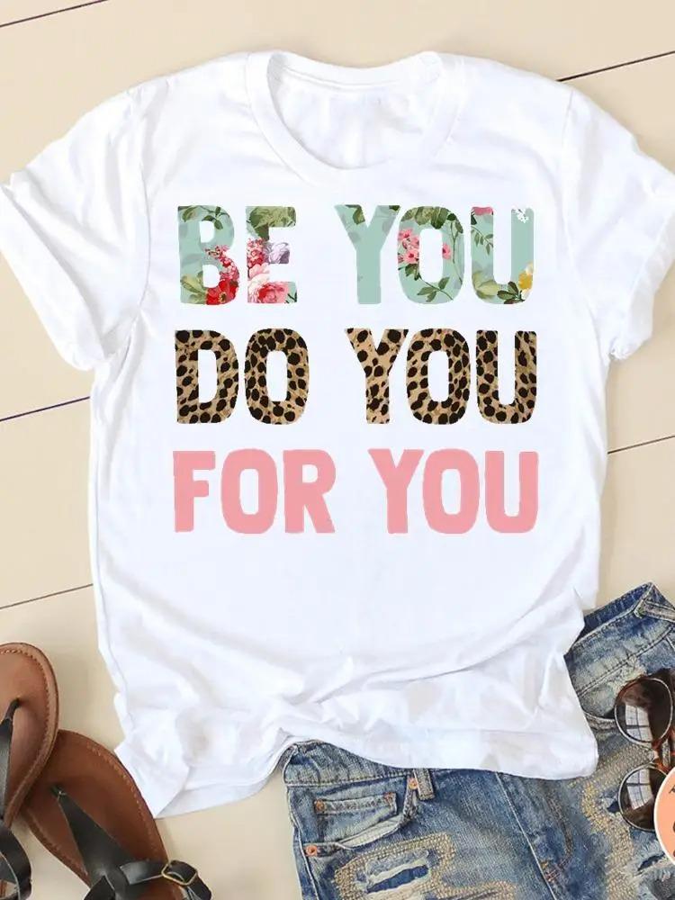Watercolor Funny Printed T-Shirt Summer Trend White Short Sleeve Neck Casual Sports Aesthetic Clothes Harajuku Women's T Shirts