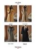 Women's Plus Size Long Wool Coat - Trendy Knee-Length Outerwear for Autumn/Winter 2025