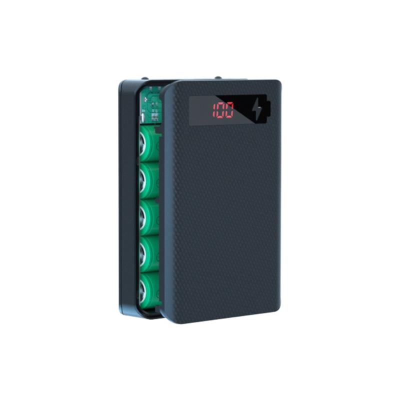 5 Slot Batteries Container Detachable Power Bank Holder for Case DIY for Shell 18650 Dual USB Battery Holder for Case
