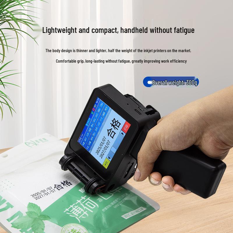 Portable 12.7mm Inkjet Printer for QR Codes, Expiry Dates, and Logos