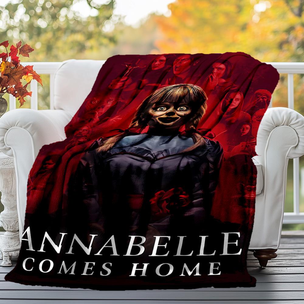 1PC Annabelle Comes Home Outdoor Flannel Blanket Soft Plush Decor for Picnics, camping,Bedroom, Playroom, Office1230A