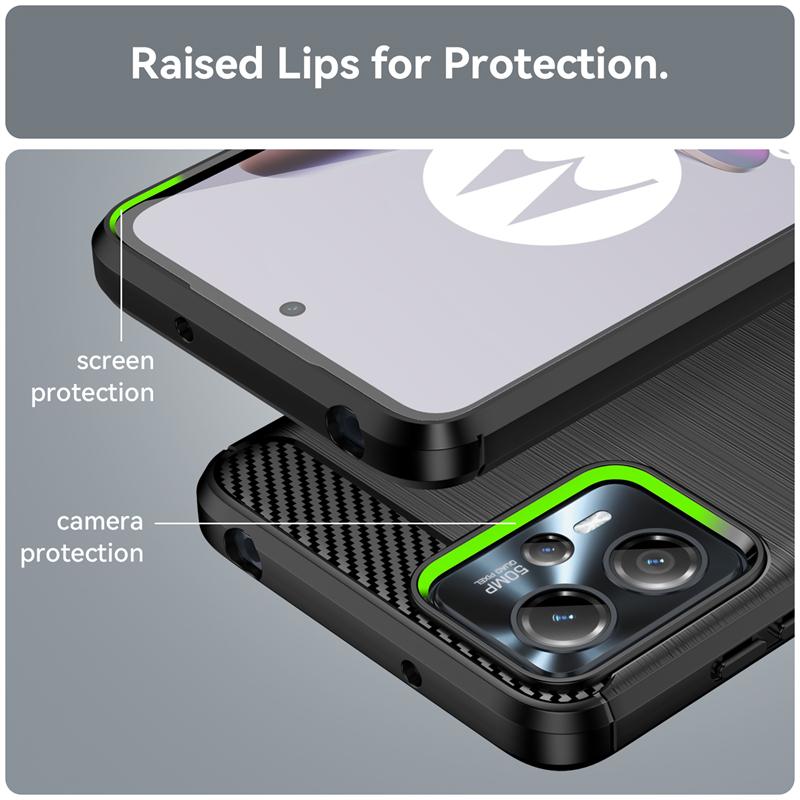 For Moto G23 Case Cover For Moto G23 Capas Carbon Fiber Phone Bumper Back Shockproof TPU Soft For Fundas Motorola Moto G23 G 23