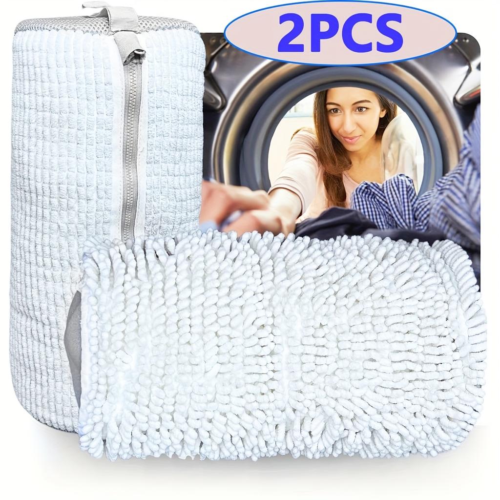 2-Pack Reusable Washing Machine Shoe Wash Bags - Tear-Resistant, Prevents Knots, High-Quality Polyester Laundry Bags for Washer
