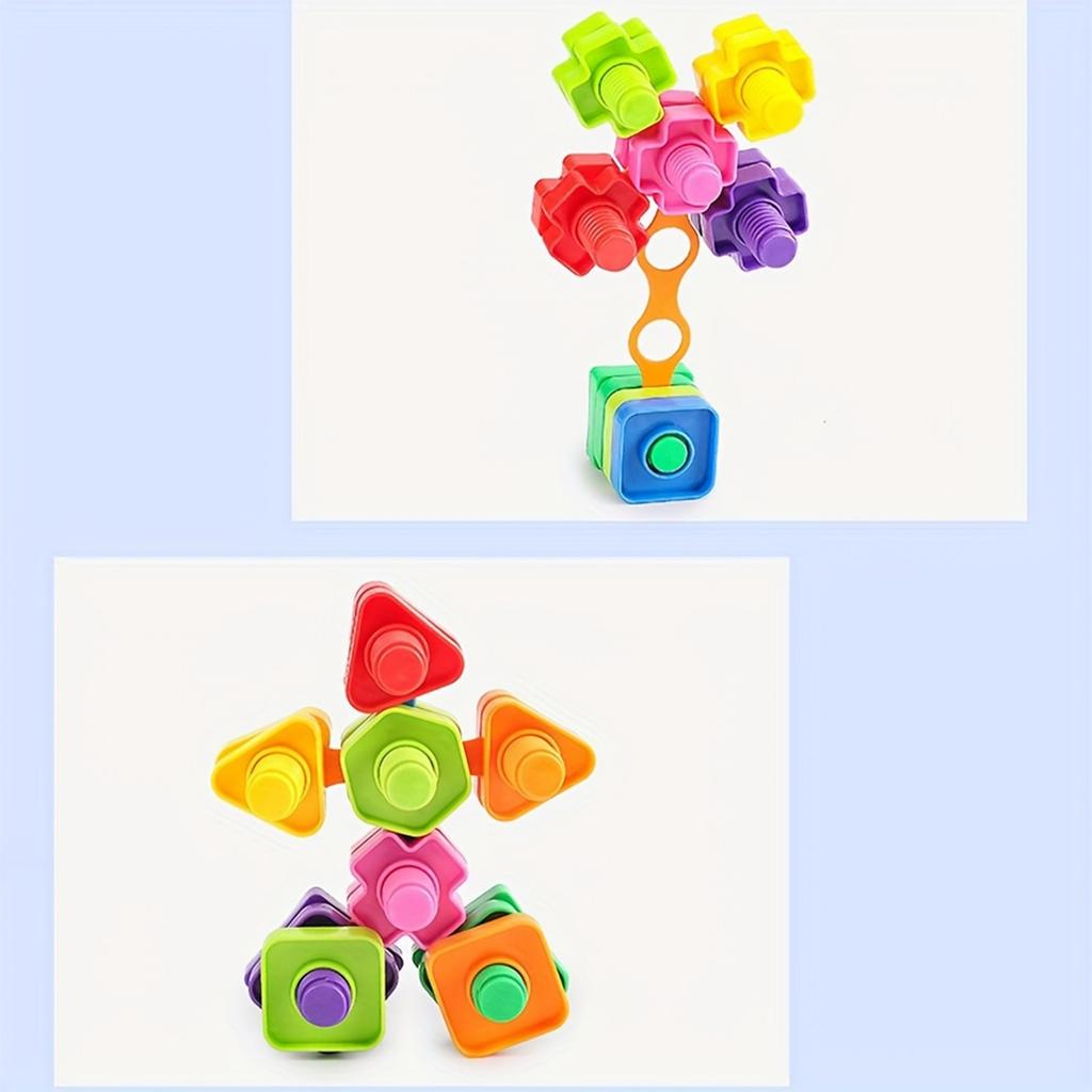 20pcs Tighten Screws Puzzle Toys For Children