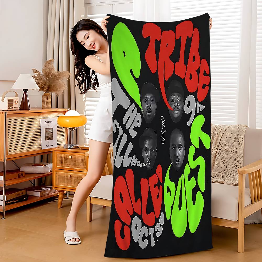 

A Tribe Called Quest Band Microfiber Beach Towel Absorbent Quick Dry Soft Yoga Swimming Resort Mountain Climbing Towel W40*H60(CM)