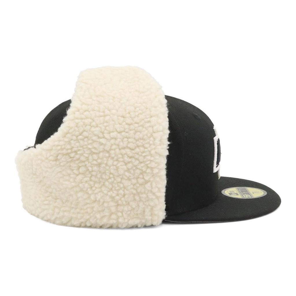 New Era 59FIFTY Dog Ear Baseball Team Boa LAK 7 5950 DOGEAR LOSKIN BLK Cap, Fleece, Black, 1/2 Oz,