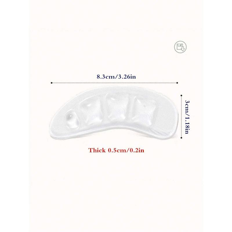 Anti-Slip Insoles For High Heels, Sandals, Loafers, Silicone Gel Heel & Forefoot Pads, Heel Liners, Insoles For Foot Care