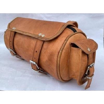 Bolsa de Ferramentas de Couro de Cabra Vintage Bolsa de Armazenamento para Garfo Dianteiro Bolsa de Selim