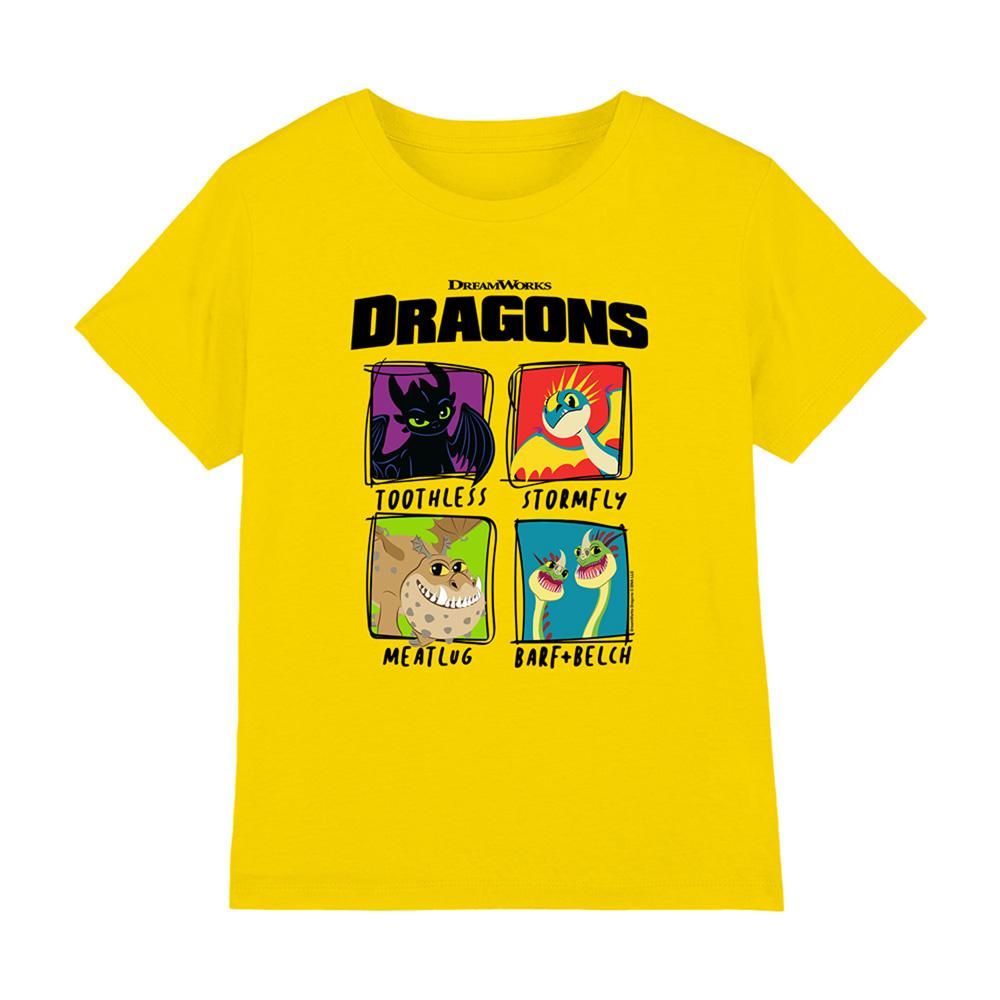 How To Train Your Dragon Childrens/Kids Doodle T-Shirt