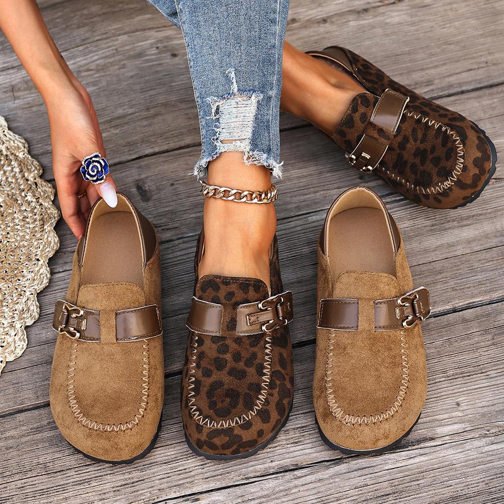 Chunky Sole Retro Birkenstock Style Shoes for Women – New Flat Casual Slip-Ons, Round Toe Comfort Footwear