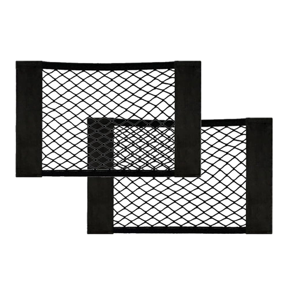 

QIKEJI Карман для хранения в автомобиле, Аксессуары для багажника на крышу, 2 штуки, 15,7 x 9,8 дюймов (40 40cm x 25cm чёрный