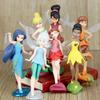 Charming 7 Pcs Tinkerbell Tinker Bell Fairy Action Figures For Kids With Stands