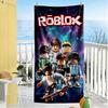 Roblox Strandtuch Weich Langlebig Schnelltrocknend Bequem Leicht Perfekt für Reisen Yoga Camping und Schwimmen