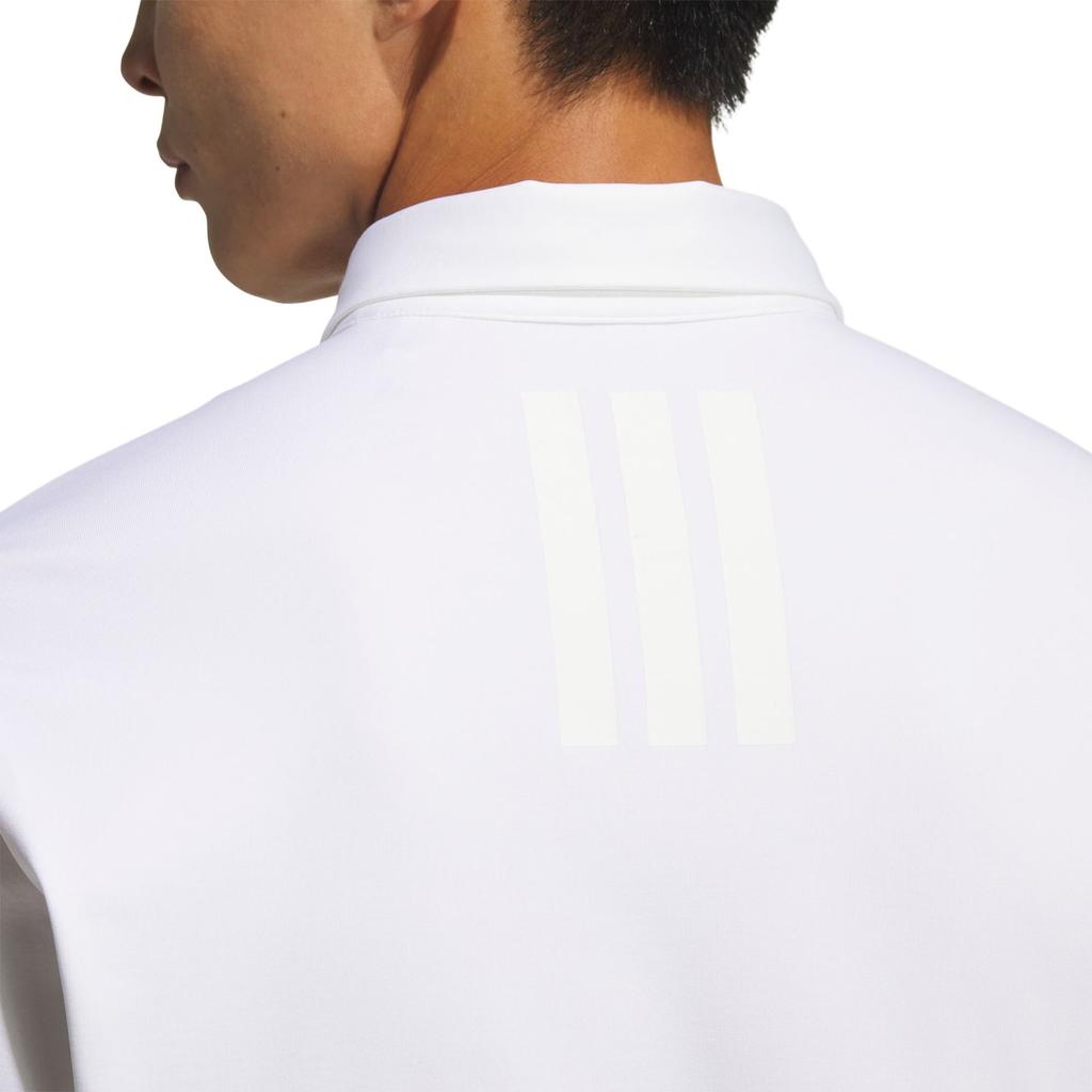 Adidas Solid Color Polo Long Sleeve Golf Shirt Men tops White JM7115