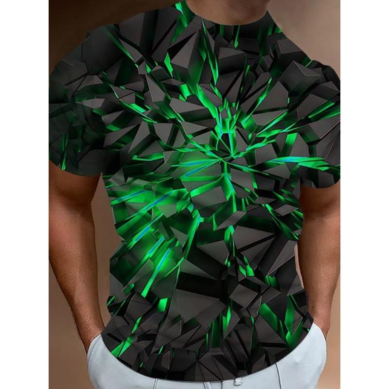 3D Tištěné Pánské Oblečení Módní Pánská Trička Streetový Designér Krátký Rukáv Nadměrná Trička Denní Ležérní Sportovní Oblečení