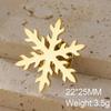 Dawapara Christmas Snowflake Brooch Snowflower Lapel Pin Stainless Steel Jewelry Winter Accessories Christmas Present