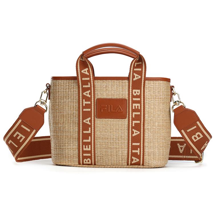 

Новая тканевая сумка-корзина из бамбука FILA, обычная женская, коричневая F13W228197F-BN 30.0*10.9*20.1CM