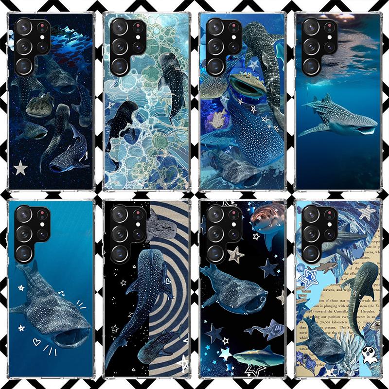 Ocean Whale Shark Phone Case for Samsung Galaxy S26 S25 Edge S24 S23 Ultra S22 Plus S21 FE S20 + Soft Cover Print Fundas Galaxy