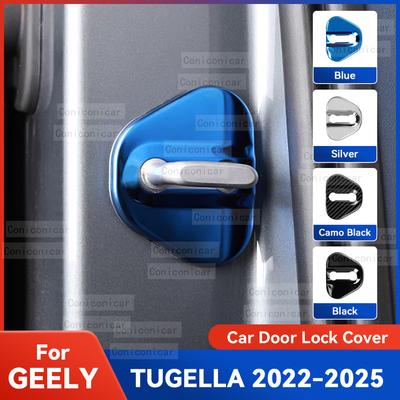 Auto Car Door Lock Protect Cover Emblems Case Stainless Steel Decoration For GEELY TUGELLA -2025 Protection Accessories