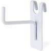 Yunox Wire Net Hooks 50mm White PE Coated Steel - 20 Piece Set for Wall Grid Displays