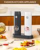 CIRCLE JOY Rechargeable Pepper Grinder Automatic Pepper Mill Charging White LED Adjustable 70ml Easy Black and White Set, Set, Base, Light,