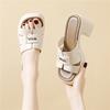 Thick-bottomed Height-increasing Slippers for Women's Summer Outer Wear, High-end Sense of Fashion, Super Fire Silver Beach