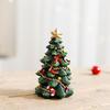 European Style Mini Christmas Tree Resin Ornament – Desktop Party Decoration