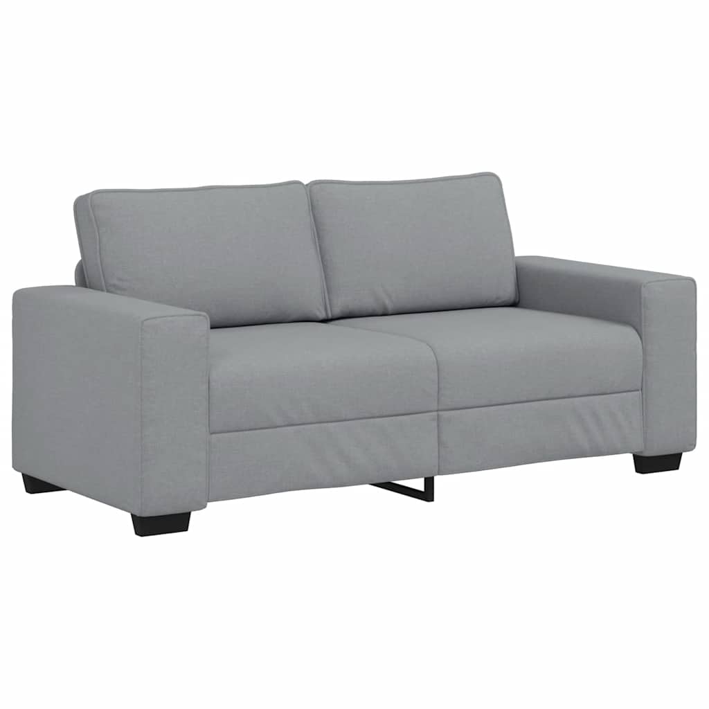 2 Seater Sofa Light Grey 180 x 77 x 82 cm Fabric