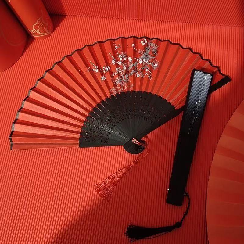 Ancient Style Chinese Folding Fan for Women: Perfect for Summer, Hanfu, Qipao, Dance, Photography, and Portable Use