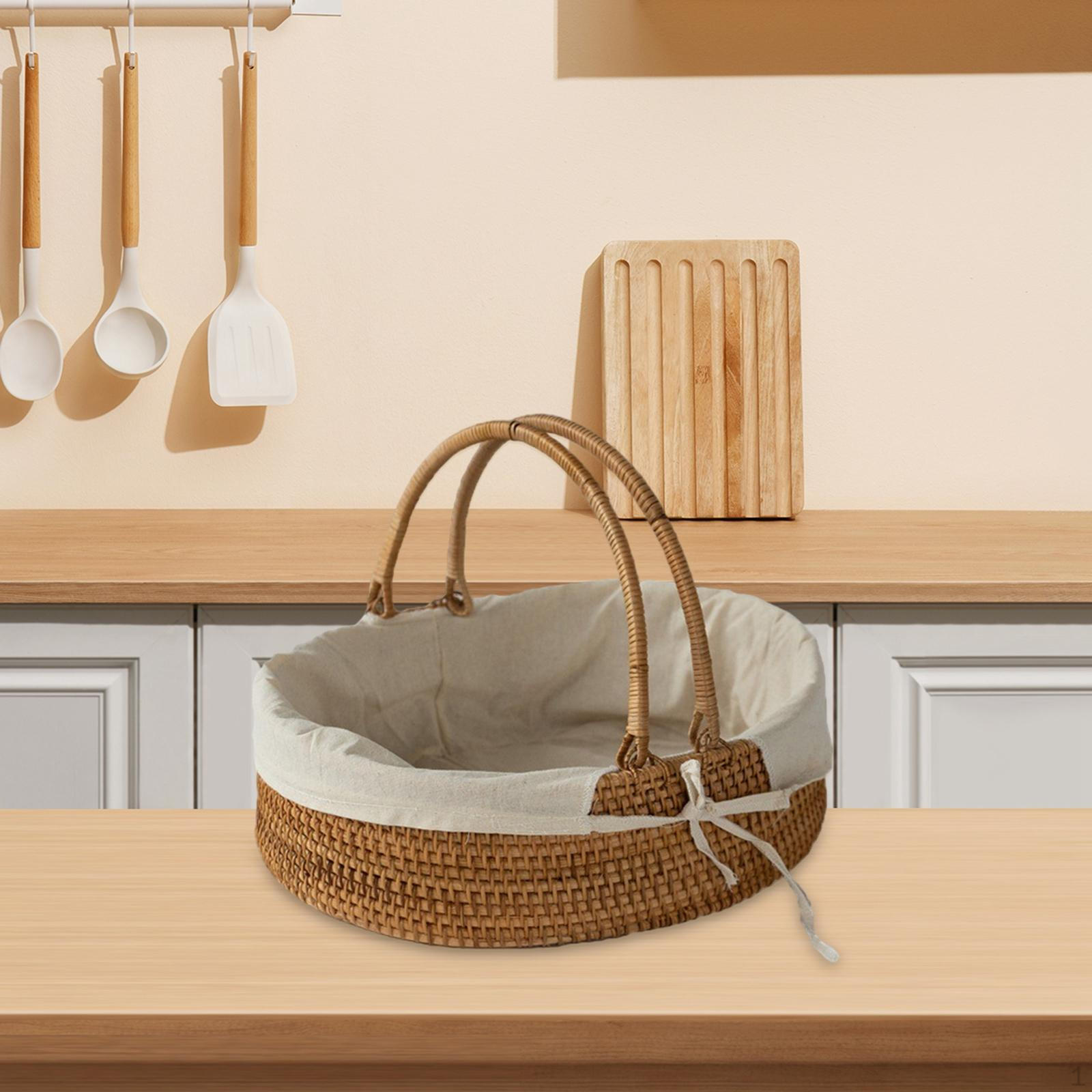 

Корзина для хранения ручной работы, органайзер для ванной, сплошная, с подкладочной тканью, ручная работа для покупок Medium