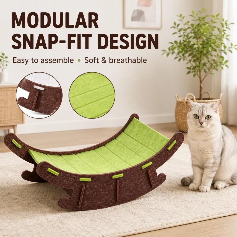Wear-Resistant Pet Rocking Chair Elevated Cat Scratch Board Cat Lounge Chair All Season Universal