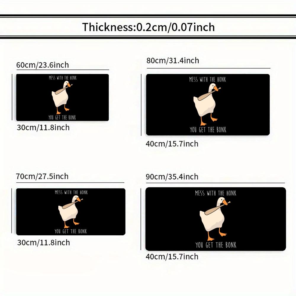 Goose Meme Mouse Pad Large Computer Office Game Table Mat XXL Rubber Anti-slip Stitched Edge PC Keyboard Mats Washable Desk Pads
