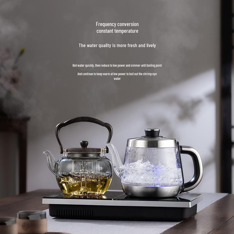 Automatic Electric Ceramic Tea Kettle with Integrated Stove for Perfect Tea Brewing
