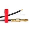 10PCS Banana Plugs Speaker Audio Connector Dual Screw Lock 24K Gold Plated HIFI Banana Connectors Jack for Sound Amplifier Wire