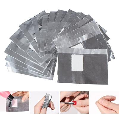 50/100Pcs/Bag Aluminium Foil Nail Art Soak Off Polish Nail Removal Wraps Nail Towel Gel Polish Remover Manicure Tool