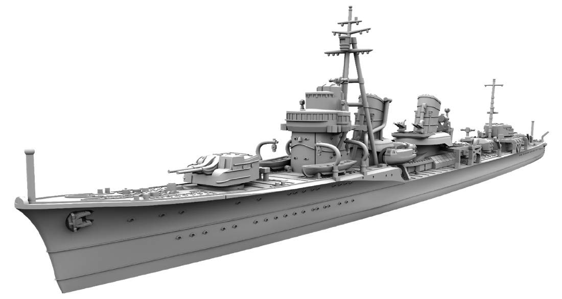 

Yamashita Hobby Серия моделей военных кораблей Эсминец специального типа II Аянами Пластиковая модель NV3U 1/700 серый