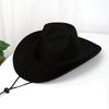 New light plate western cowboy hat big northwest cowboy hat upturned edge curling casual big brim hat riding