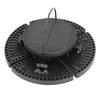 Solar Shed Light 2 In 1 Wall Mounted Ground Insert Round Shape ABS Exterior Front Porch Security