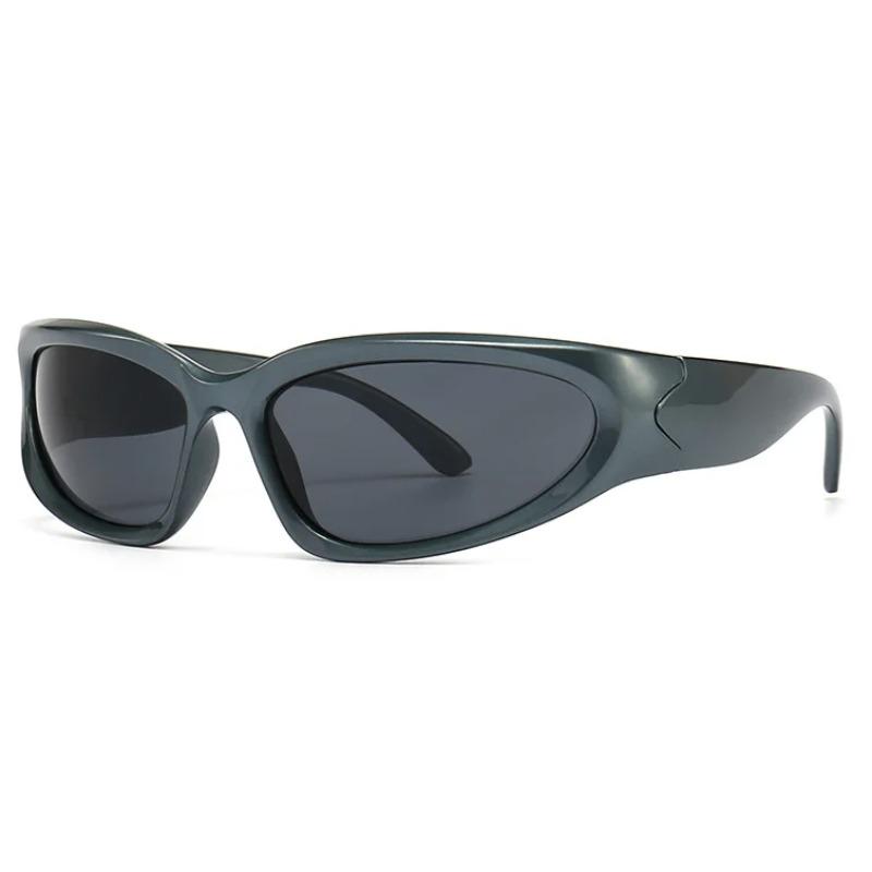 Unique Y2K Designer Luxury Sunglasses Women Rectangle Big Frame Sun Glasses For Men Outdoor UV Protection Classic 2000S Black Sh