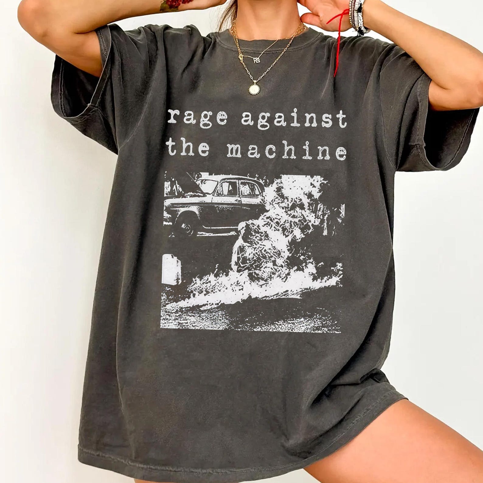 Comfort Colors Rage Against The Machine T-Shirt - Metal Music Shirt - Killing In The Name - Rage Against The Machine Merch 2XL