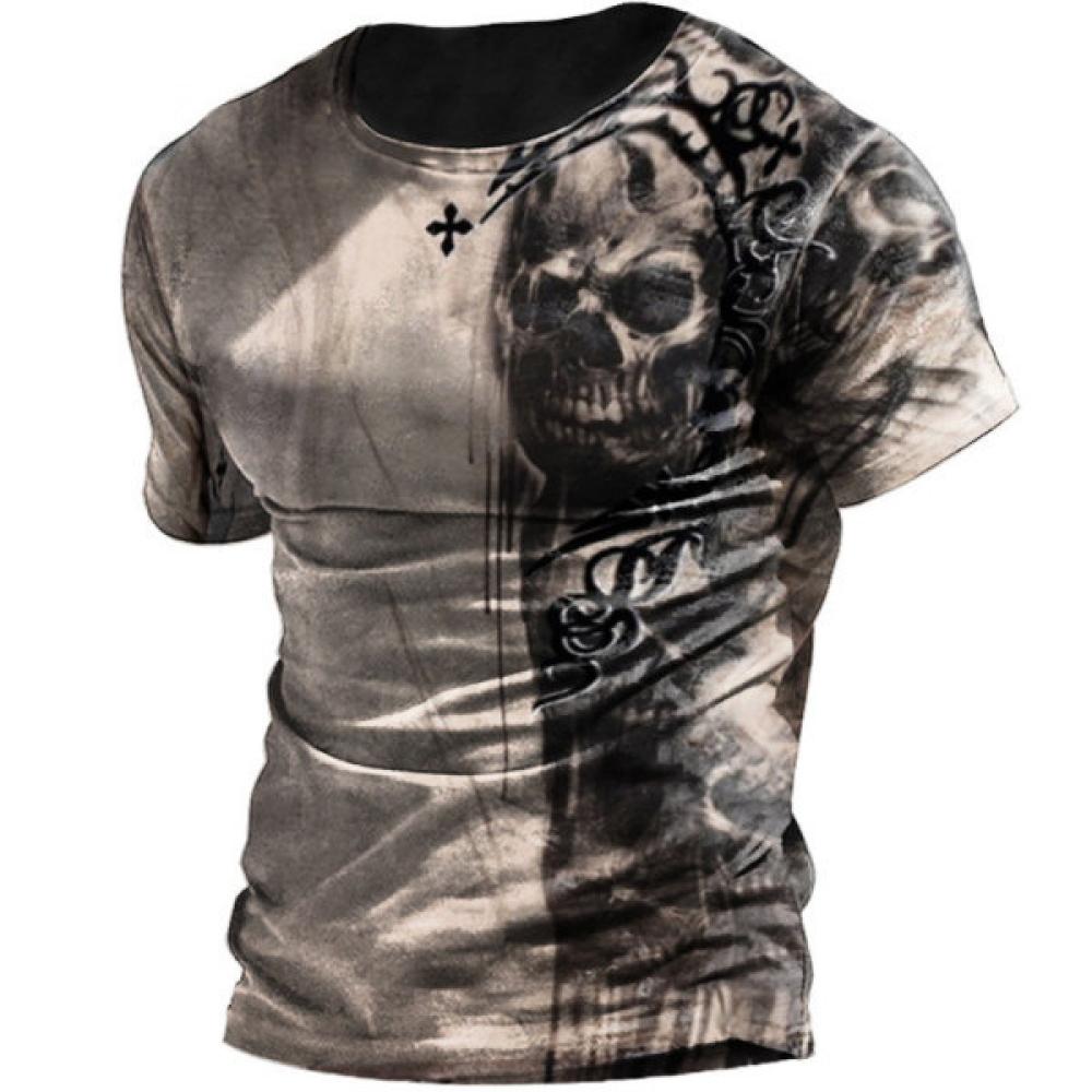 Vintage trička pro muže 3D tisk Klasické Eu/Us Pánské tričko Street volné 6xl Top tričko Pánské oblečení oversize Pánské košile