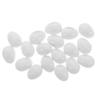 24Pcs Realistic Plastic Bird Eggs Artificial Nesting Decoys Clutch Control Deterring Egg Laying Aviary Breeding Supplies Parrot