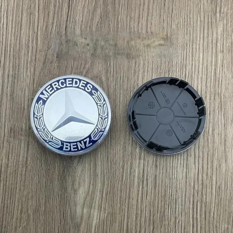 C200 E300 2026 Hot 4PCS Car Wheel Hub Cap Tire Center Screw Cap Label For Mercedes-Benz W207 E200 E260 E300 E350 E400 GLK Decora